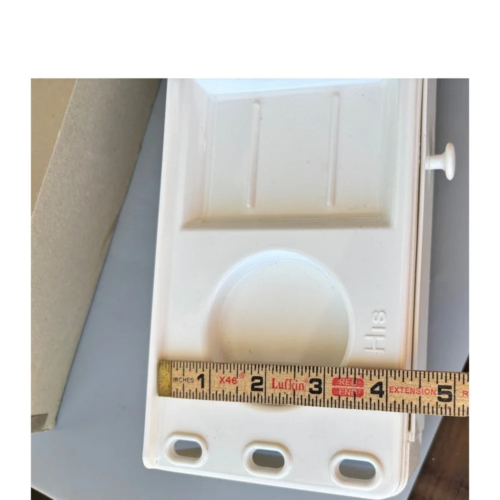 Vintage L.E. Mason Bath-Valet White‎ MCM Wall Mount Organizer His Hers